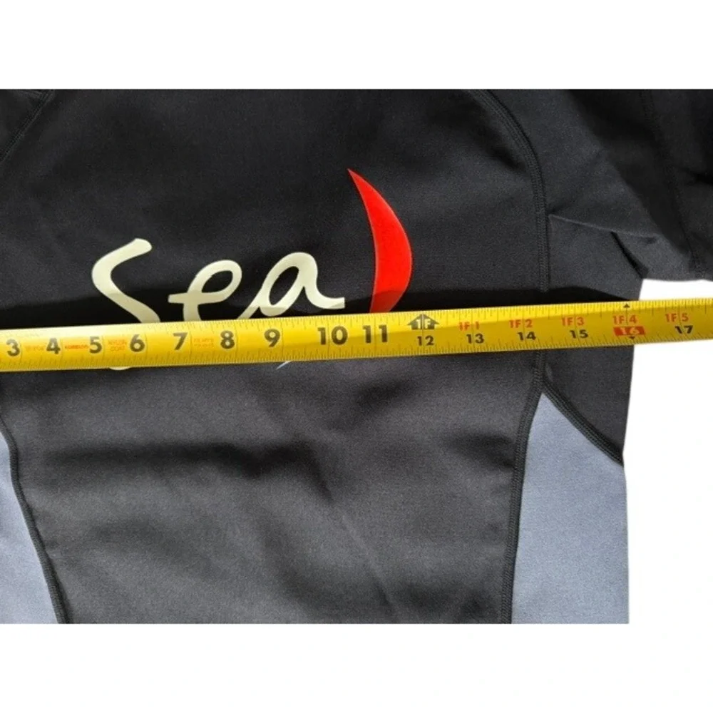Sea Sail Equipment Australia Long Sleeve Hot Top Black Grey XS MS001 Kids